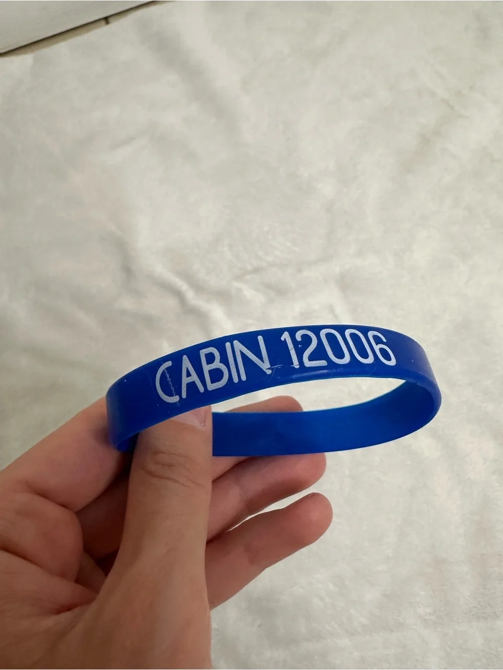 MSC Cruise Ship Cabin 12006 Wristband Rubber Bracelet